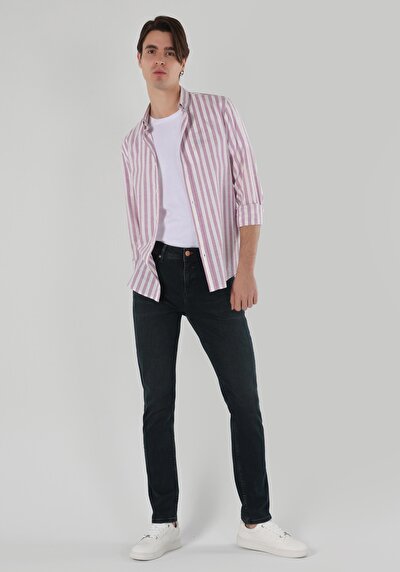 Image de 044 Karl Pantalon Bleu Foncé   En  Straight Fit Homme
