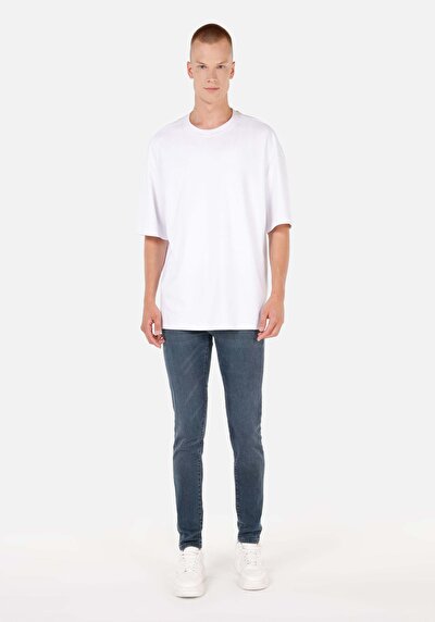 Image de 041 Danny Pantalon Bleu Foncé Slim Leg Low Rise En Jean Slim Fit Homme