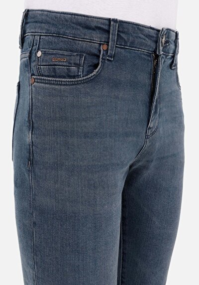 Image de 041 Danny Pantalon Bleu Foncé Slim Leg Low Rise En Jean Slim Fit Homme