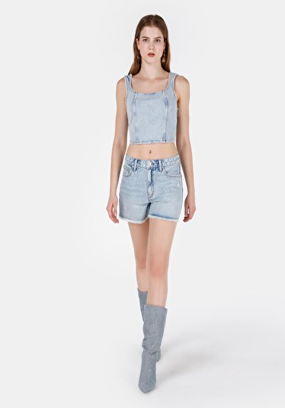 Afficher les détails de Short  Mom Fit Femme
