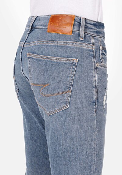 Afficher les détails de 041 Danny Pantalon Denim Slim Leg Low Rise En  Slim Fit Homme