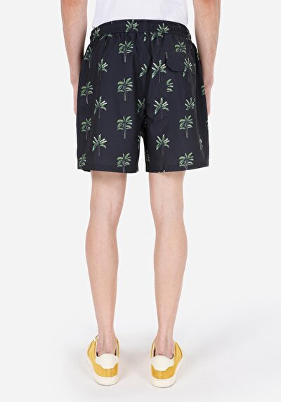 Image de Short De Bain Noir Regular Fit  Homme