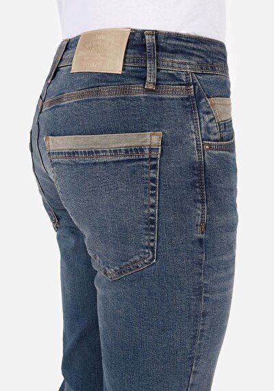 Afficher les détails de 044 Karl Pantalon  Straight Leg Low Rise En  Straight Fit Homme