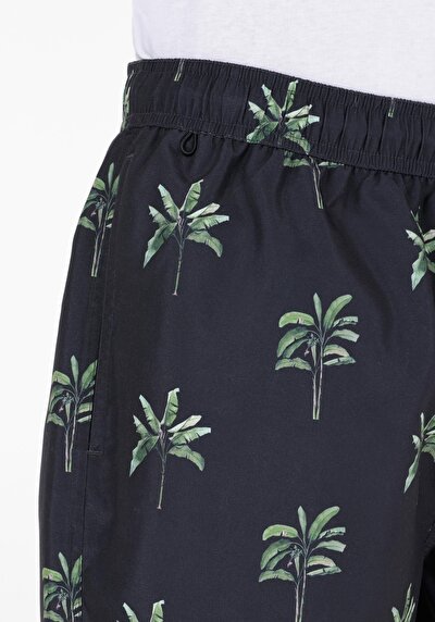 Image de Short De Bain Noir Regular Fit  Homme