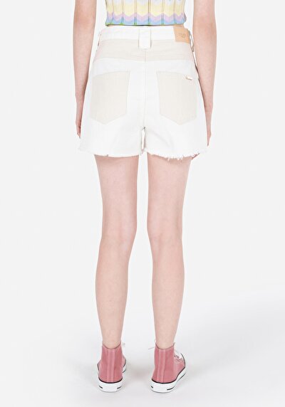 Image de Short Bleu Mom Fit Femme