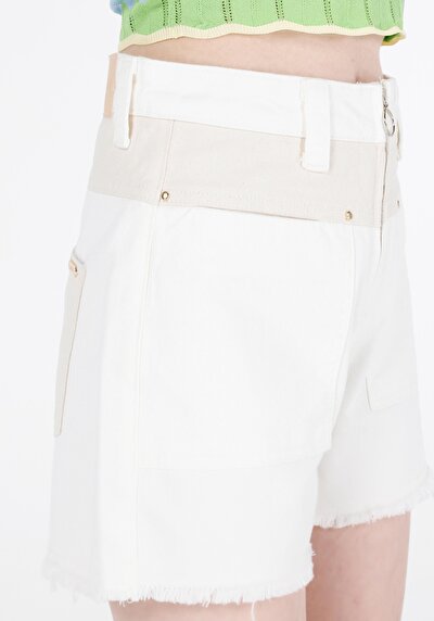 Image de Short Bleu Mom Fit Femme
