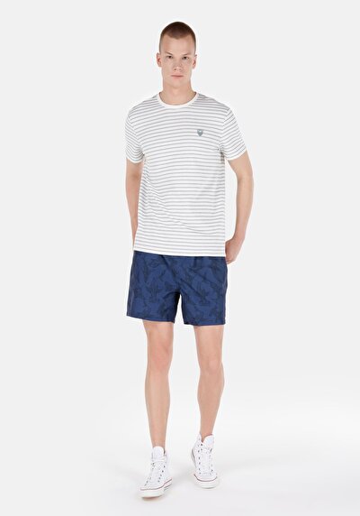 Image de Short De Bain Bleu Regular Fit  Homme