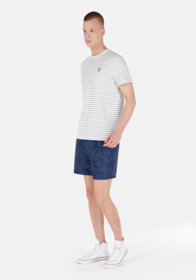 Image de Short De Bain Bleu Regular Fit  Homme
