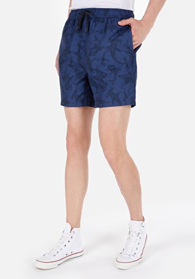 Image de Short De Bain Bleu Regular Fit  Homme