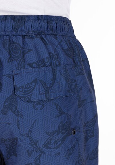 Image de Short De Bain Bleu Regular Fit  Homme