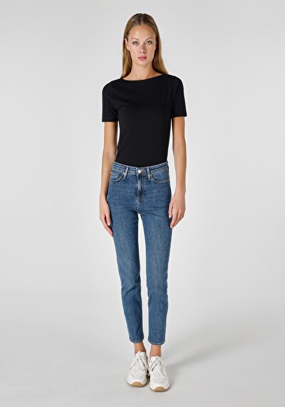 Image de 703 Carla Pantalon  Straight Leg  En  Slim Fit Femme