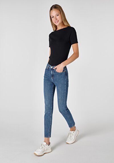 Image de 703 Carla Pantalon  Straight Leg  En  Slim Fit Femme