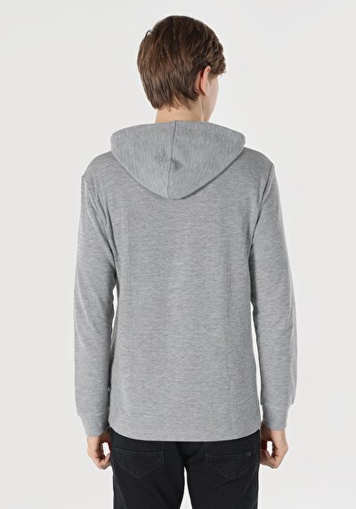 Image de T-shirt À Manches Longues Gris   Homme