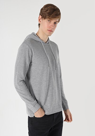 Image de T-shirt À Manches Longues Gris   Homme