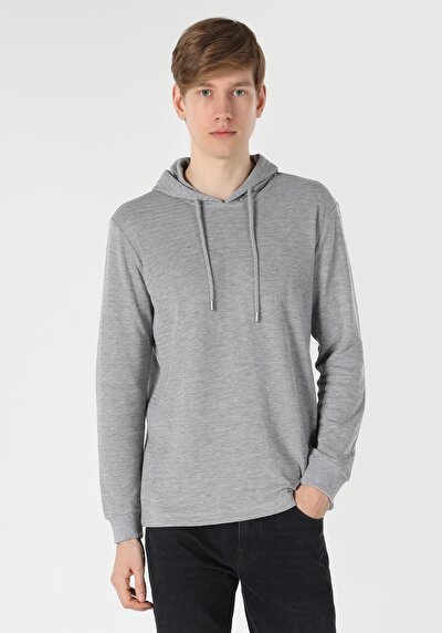 Image de T-shirt À Manches Longues Gris   Homme