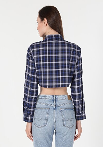 Image de Chemise À Manches Longues Marine Femme