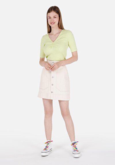 Image de Jupe Bleu Slim Fit Femme