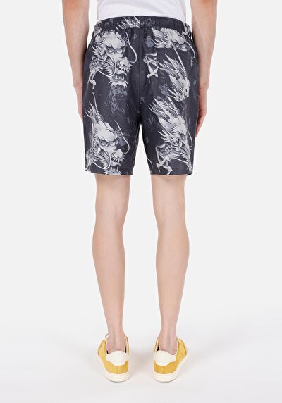 Afficher les détails de Short De Bain Noir Slim Fit  Homme