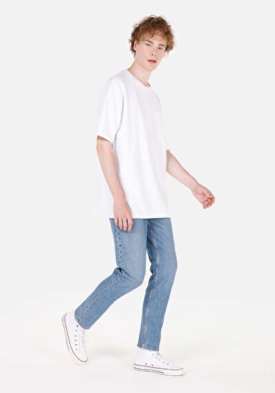 Image de 067 Jack Pantalon Bleu Tapered Leg Medium Rise En Regular Fit Homme