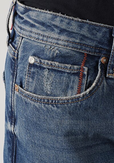 Afficher les détails de 045 David Pantalon Bleu   En  Regular Fit Homme