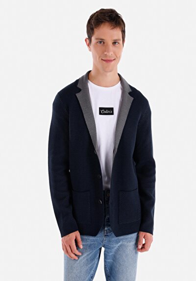 Image de Cardigan Tricot Marine  Homme