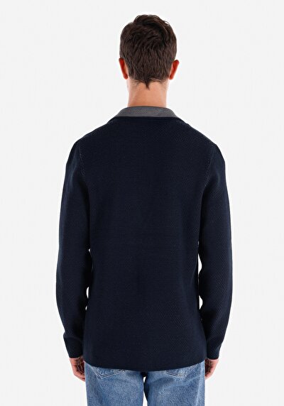 Image de Cardigan Tricot Marine  Homme