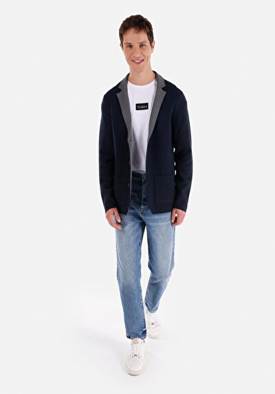 Image de Cardigan Tricot Marine  Homme