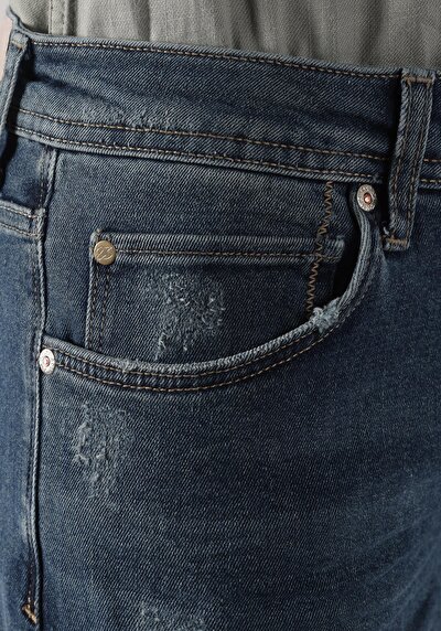Image de 045 David Pantalon Bleu   En  Regular Fit Homme