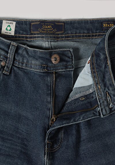 Afficher les détails de 045 David Pantalon Bleu   En  Regular Fit Homme