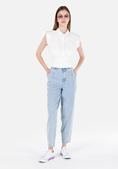 Image de 855 Fiona Pantalon En Barrel Fit Femme