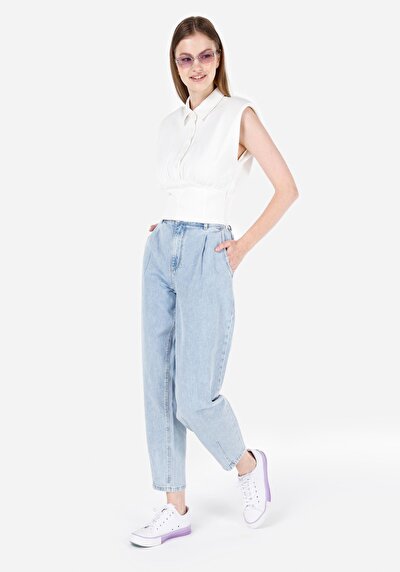 Image de 855 Fiona Pantalon En Barrel Fit Femme