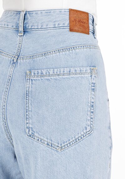 Afficher les détails de 855 Fiona Pantalon    En  Barrel Fit Femme
