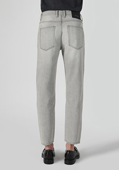 Image de 046 Marco Pantalon Gris En Loose Straight Fit Homme