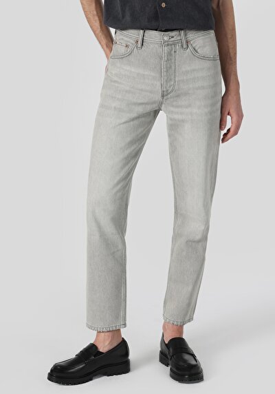 Image de 046 Marco Pantalon Gris En Loose Straight Fit Homme