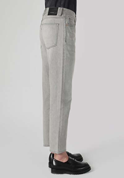 Afficher les détails de 046 Marco Pantalon Gris   En  Loose Straight Fit Homme
