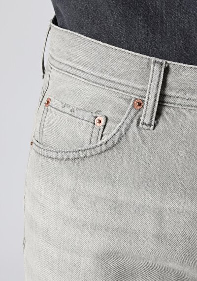 Afficher les détails de 046 Marco Pantalon Gris   En  Loose Straight Fit Homme