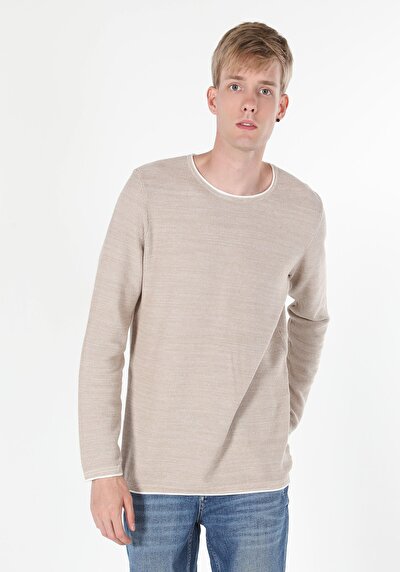 Image de Pull Beige Regular Fit   Homme