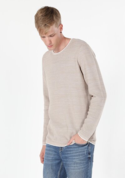 Image de Pull Beige Regular Fit   Homme