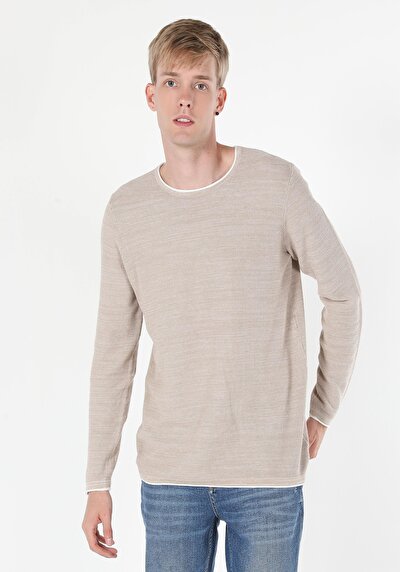 Image de Pull Beige Regular Fit   Homme