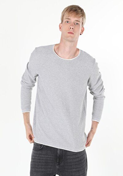 Image de Pull Gris Regular Fit   Homme