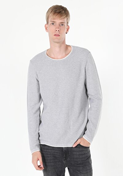 Image de Pull Gris Regular Fit   Homme