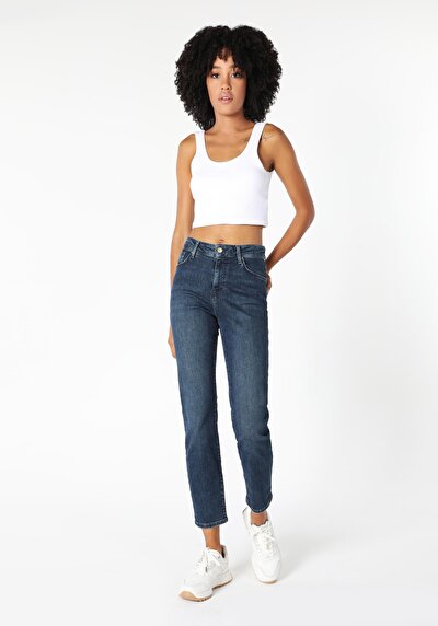 Image de 703 Carla Pantalon Denim En Slim Fit Femme
