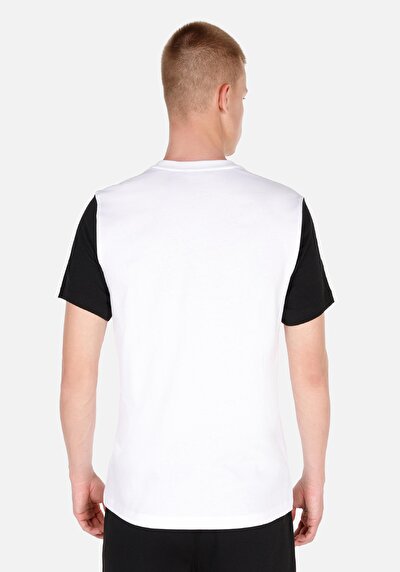 Afficher les détails de T-shirt À Manches Courtes Blanc Regular Fit  Homme