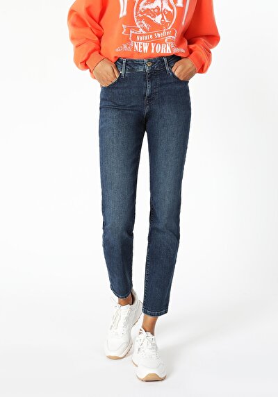 Image de 703 Carla Pantalon Denim   En  Slim Fit Femme