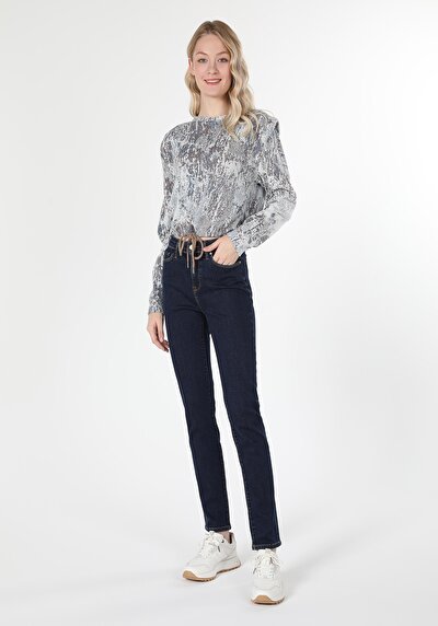 Image de 703 Carla Pantalon Straight Leg En Slim Fit Femme