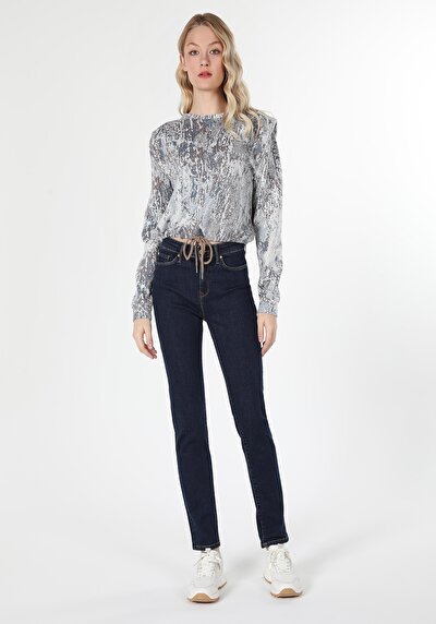 Image de 703 Carla Pantalon Straight Leg En Slim Fit Femme