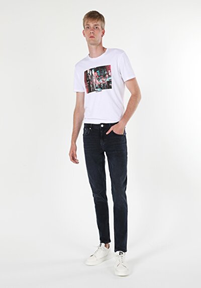 Image de 041 Danny Pantalon Noir Slim Leg  En  Slim Fit Homme