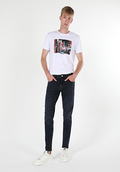 Image de 041 Danny Pantalon Noir Slim Leg En Slim Fit Homme