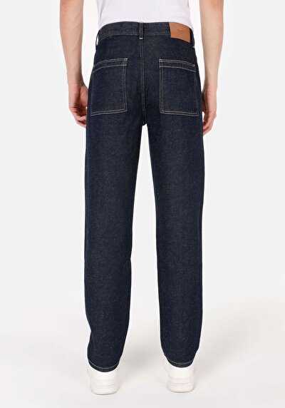 Afficher les détails de 099 Rory Pantalon Bleu Straight Leg Medium Rise En  Regular Chino Homme