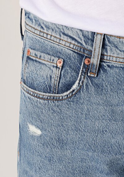 Image de 058 Otto Pantalon Bleu   En  Loose Tapered Fit Homme